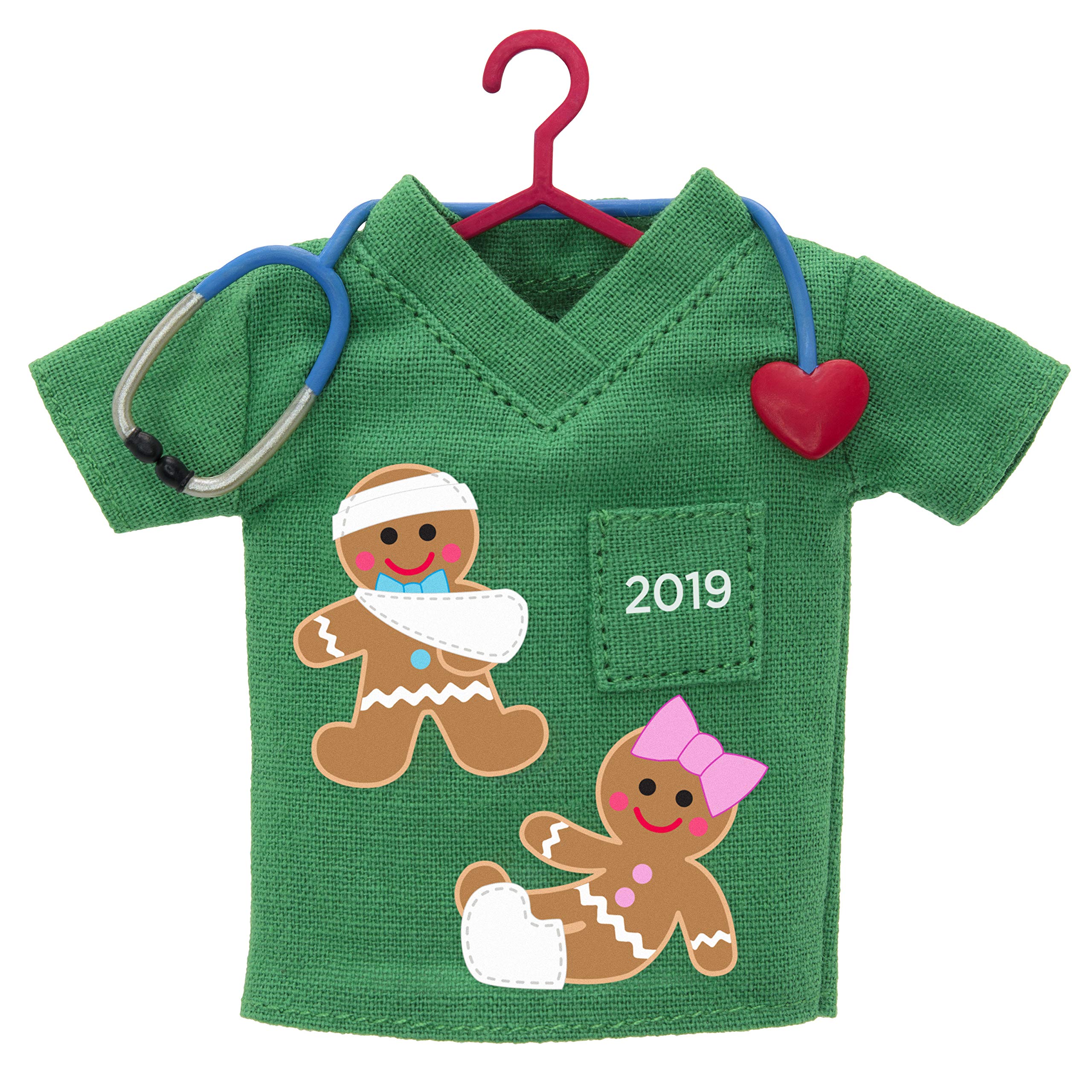 Hallmark Keepsake Christmas 2019 Year Dated Compassionate Caregiver Medical Ornament, Fabric,