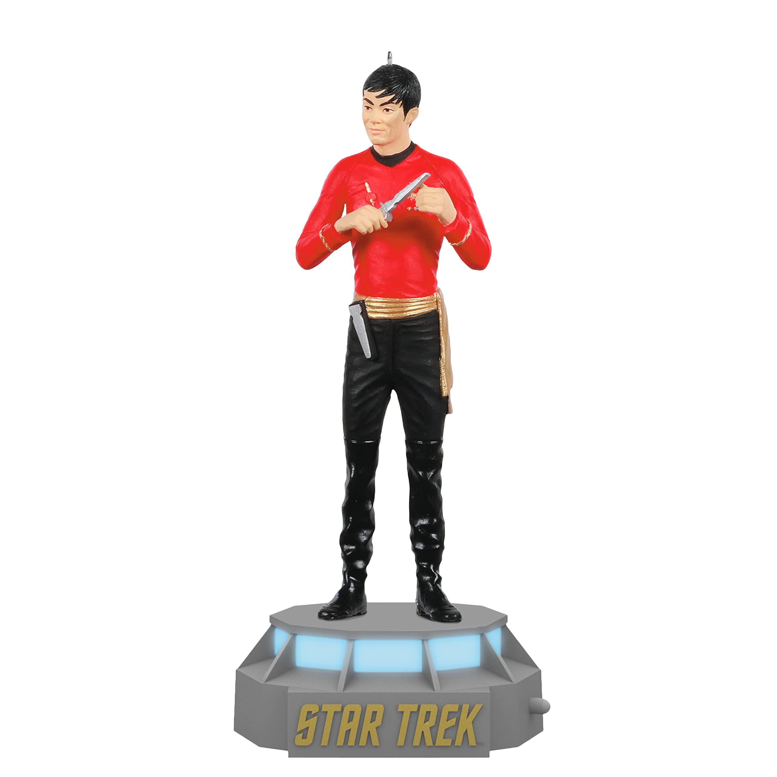 Hallmark Keepsake Star Trek U.S.S. Enterprise Storytellers Musical Christmas Tree Topper with Light