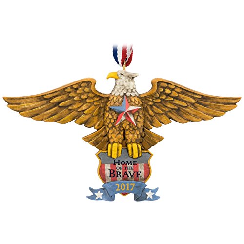 Hallmark 1595QGO1775 Patriotic Eagle Keepsake Christmas Ornaments
