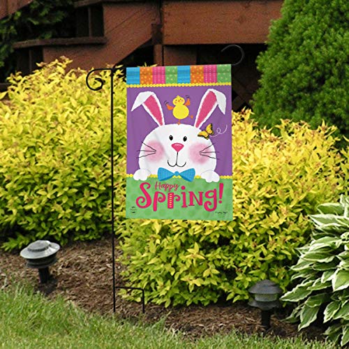 Happy Spring Rabbit Garden Flag