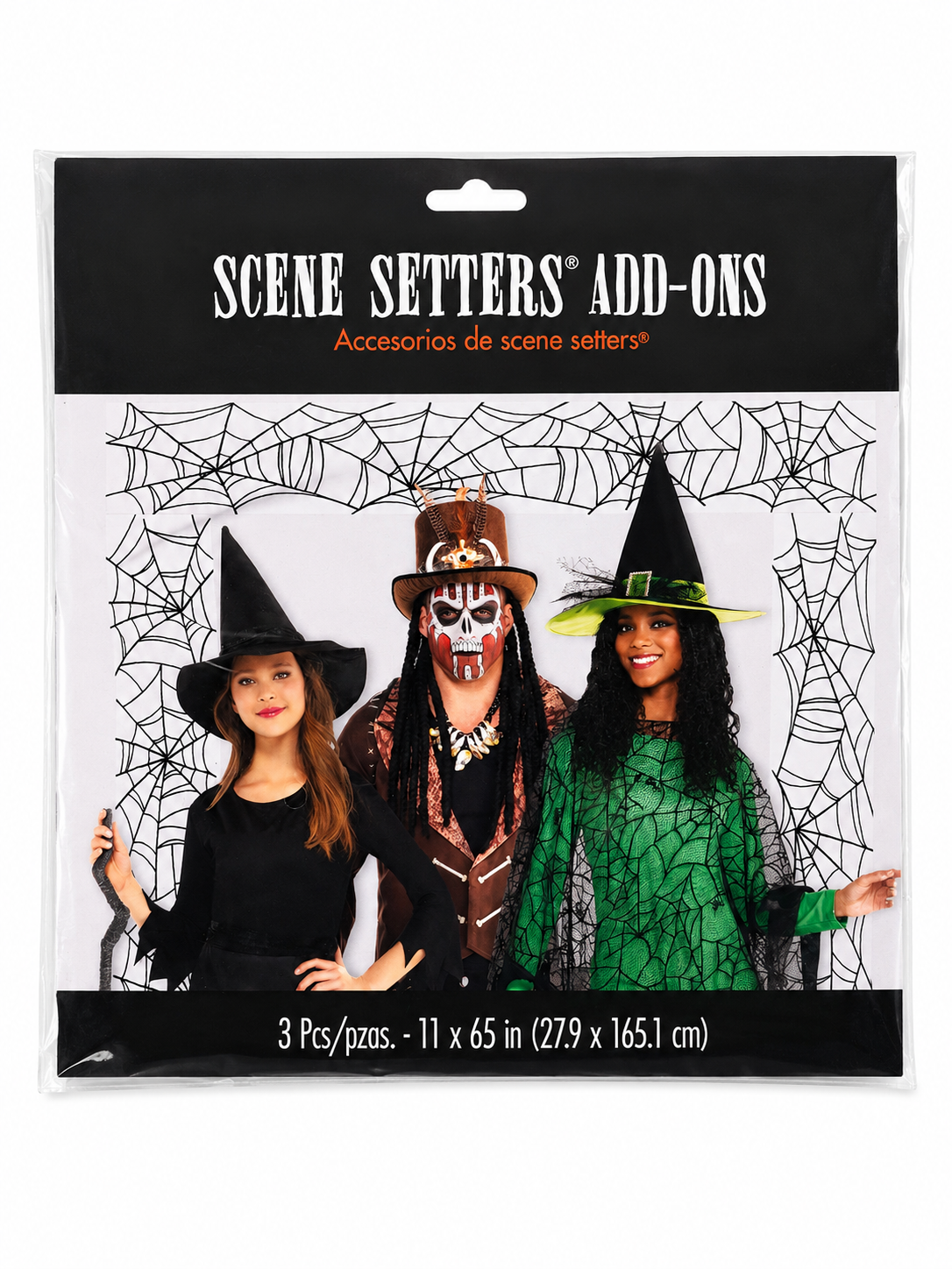 Halloween Spiderweb Scene Setters Add-Ons Wall Decoration