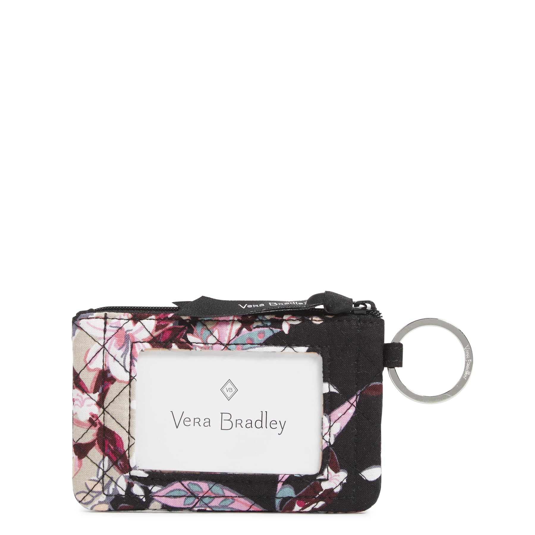 Vera Bradley Women's Cotton Zip Id Case Wallet, Botanical Paisley, One Size
