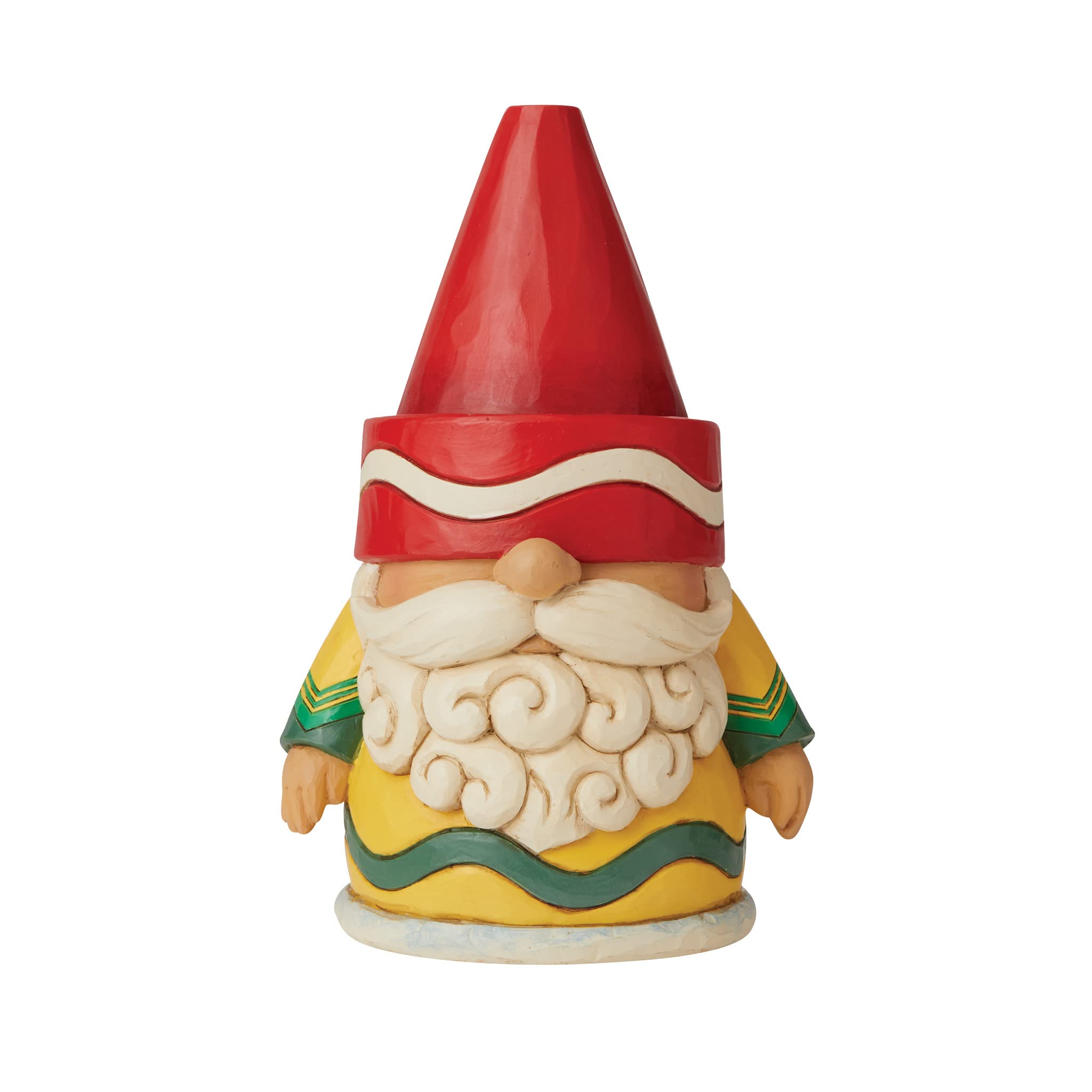 Enesco Crayola by Jim Shore Crayola Gnome Figurine, Chubby Yellow, 6 Inch