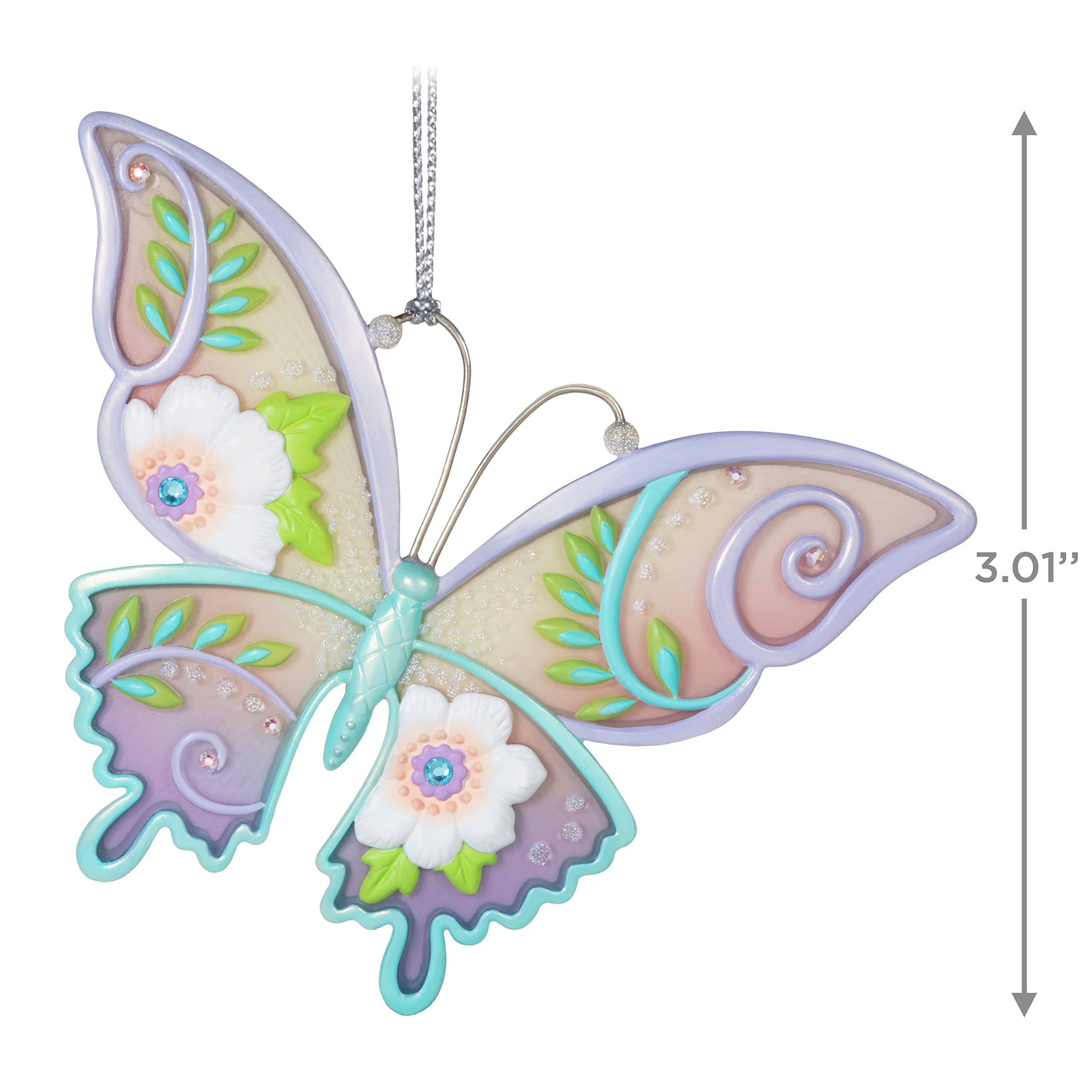 Hallmark Keepsake Christmas Ornament,Plastic, 2022, Brilliant Butterflies
