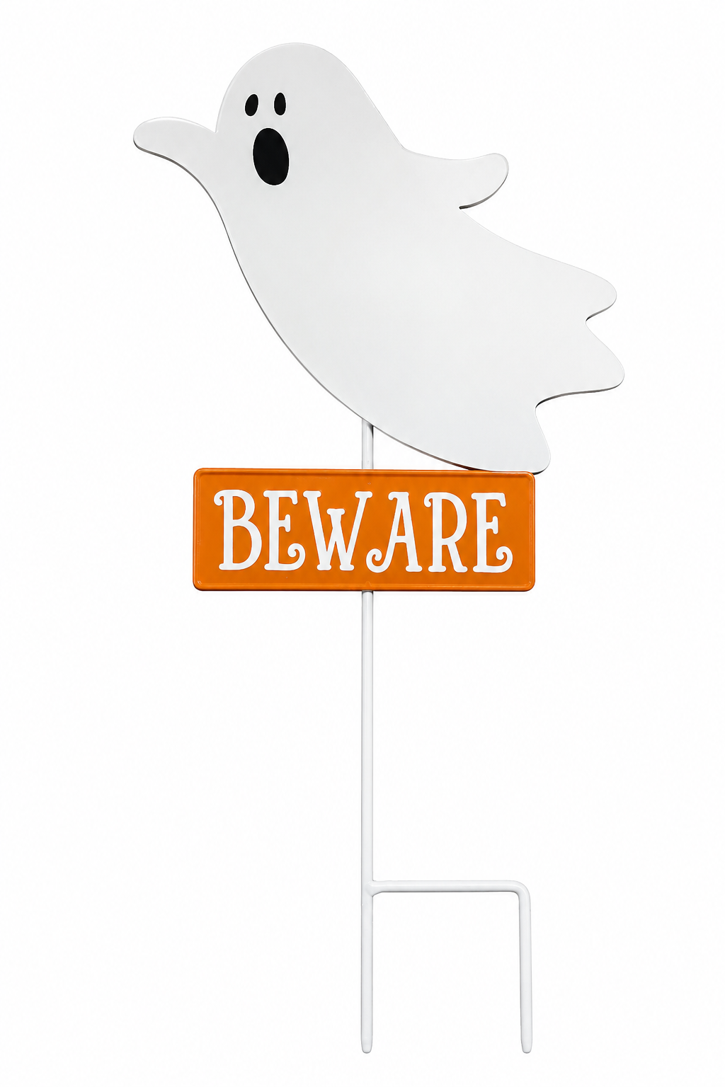 Beware Ghost Halloween Yard Stake