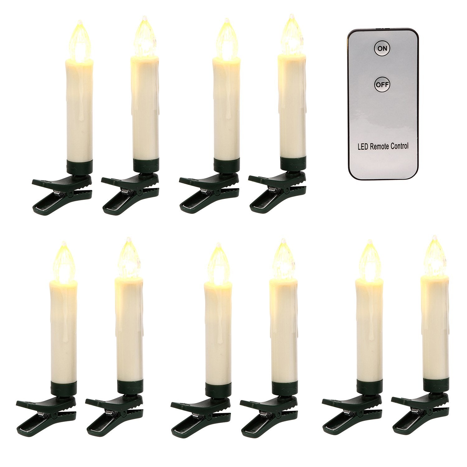 The Gerson Companies Infrared Remote Control LED Candles Set of 10 4 Inch