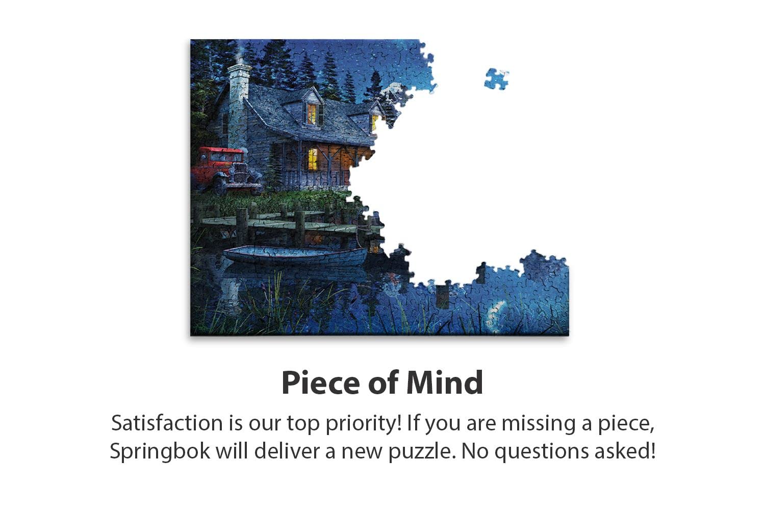 Springbok's 1000 Piece Jigsaw Puzzle Moonlit Night Multi, Large/24 x 30"