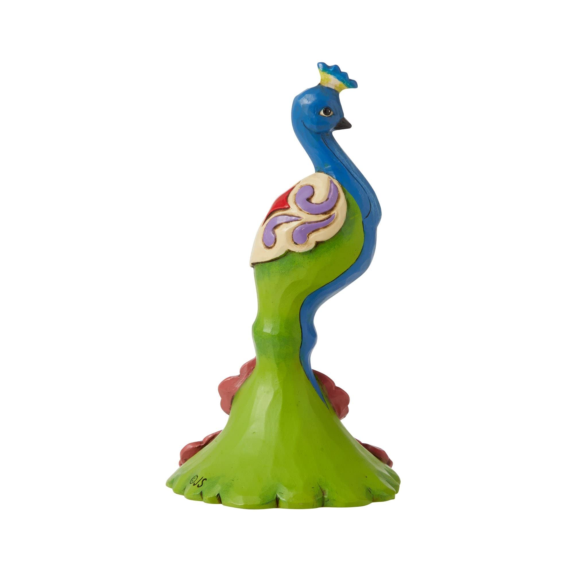 Enesco Jim Shore Mini Peacock Figurine, 5 inches