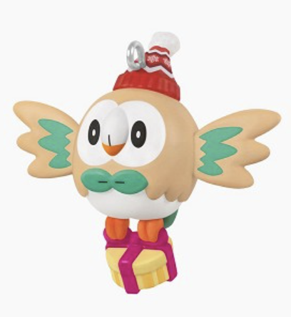 Holiday Rowlet Pokemon 2025 Mini Hallmark Christmas Ornament