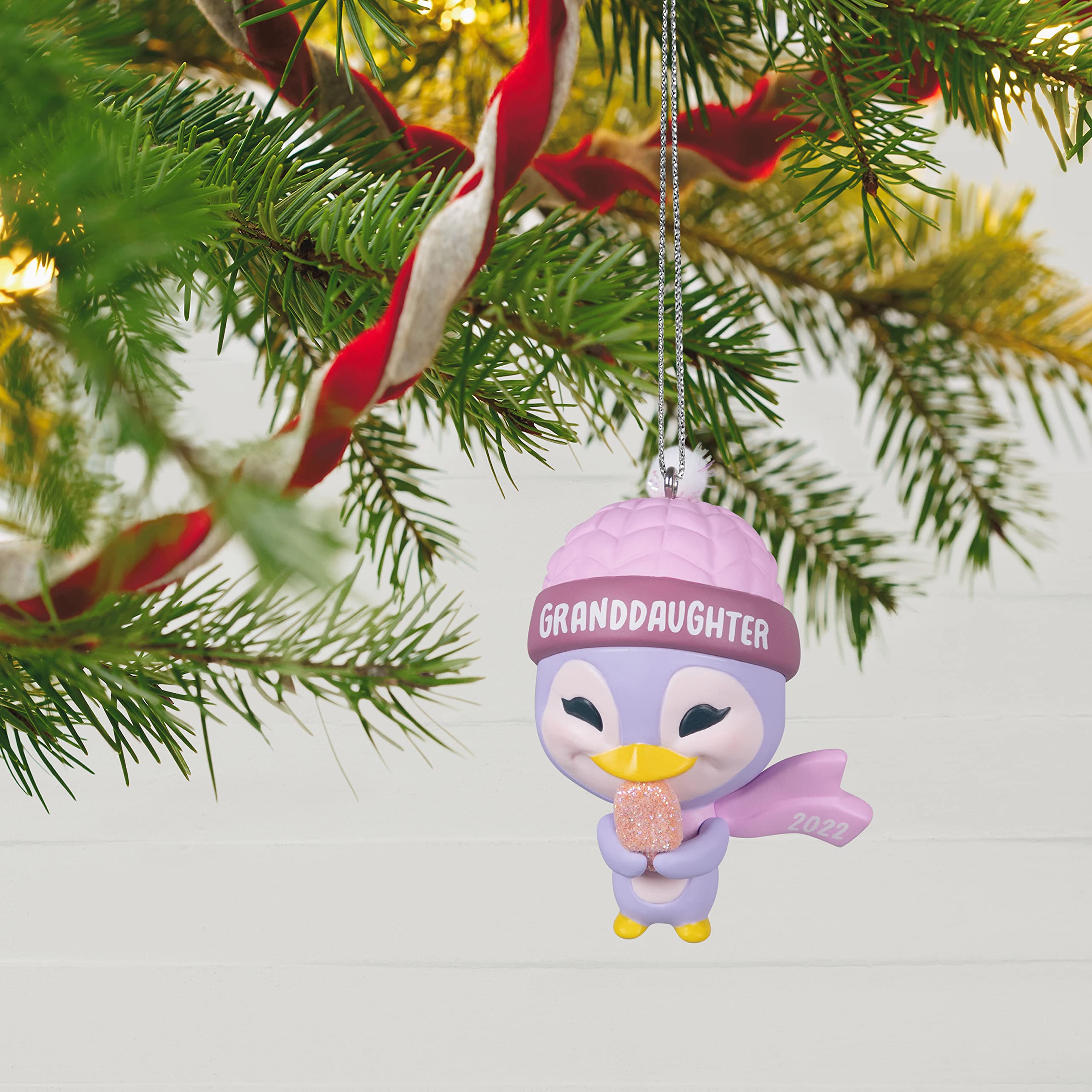 Hallmark Keepsake Christmas Ornament 2022 Year-Dated, Granddaughter Penguin