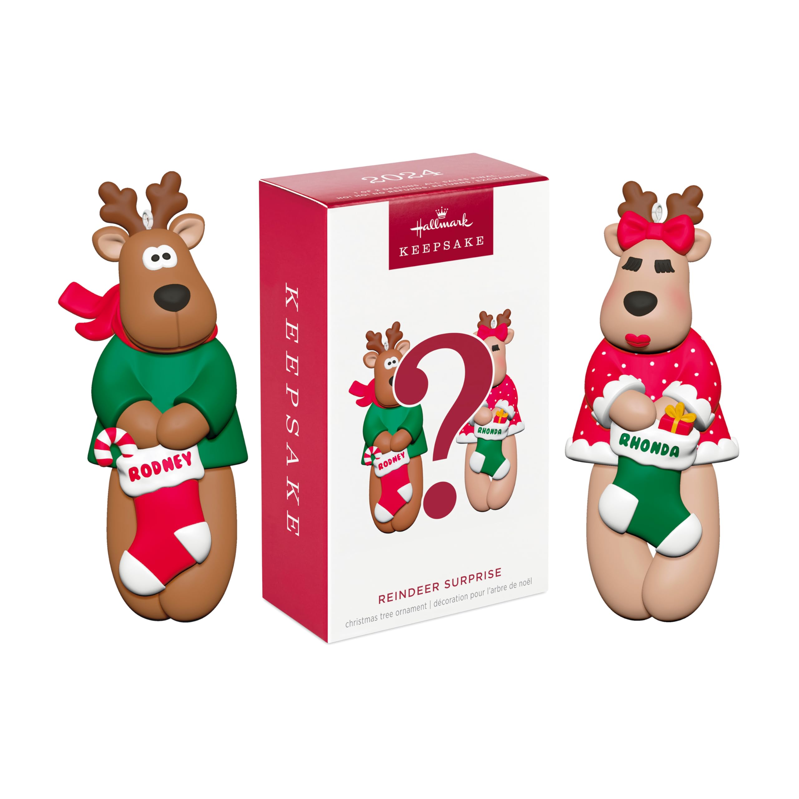 Hallmark Keepsake Christmas Ornament 2024, Reindeer Surprise Mystery, Family Gifts