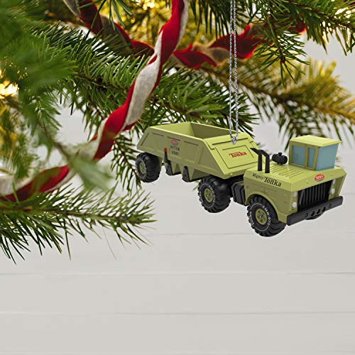 Hallmark Keepsake Christmas 2019 Year Dated Tonka Mighty Bottom Dump Truck Ornament,