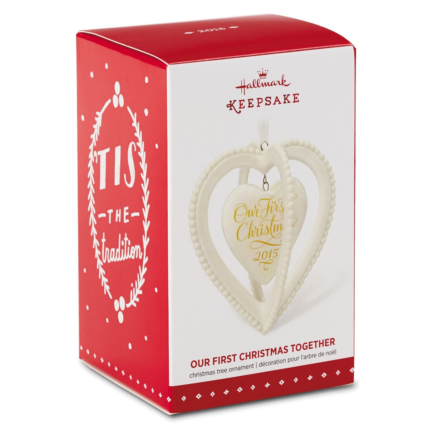 Hallmark Keepsake Ornament Our First Christmas Together Two Hearts