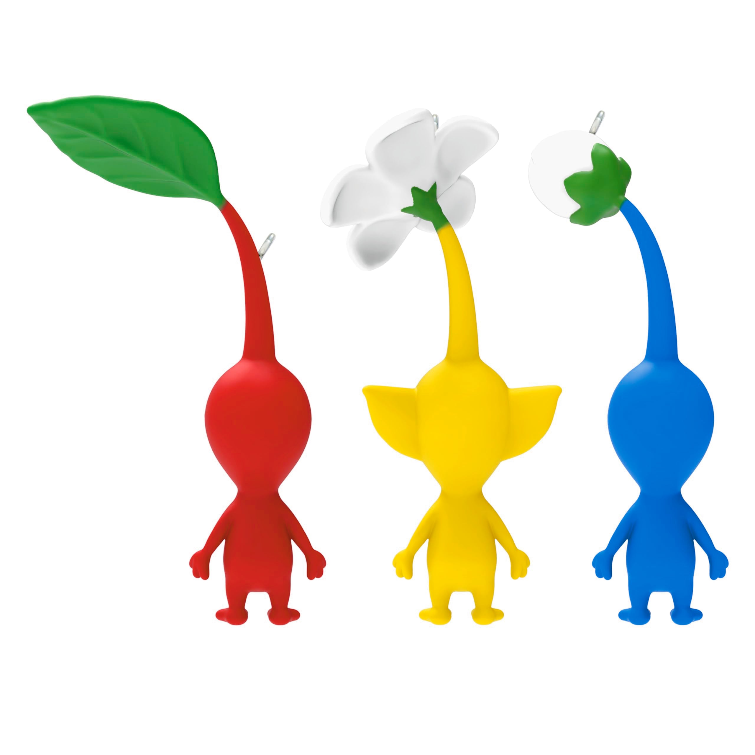 Hallmark Keepsake Christmas Ornaments 2024, Nintendo Pikmin Red, Yellow, and Blue Pikmin, Set of 3, Gifts for Gamers
