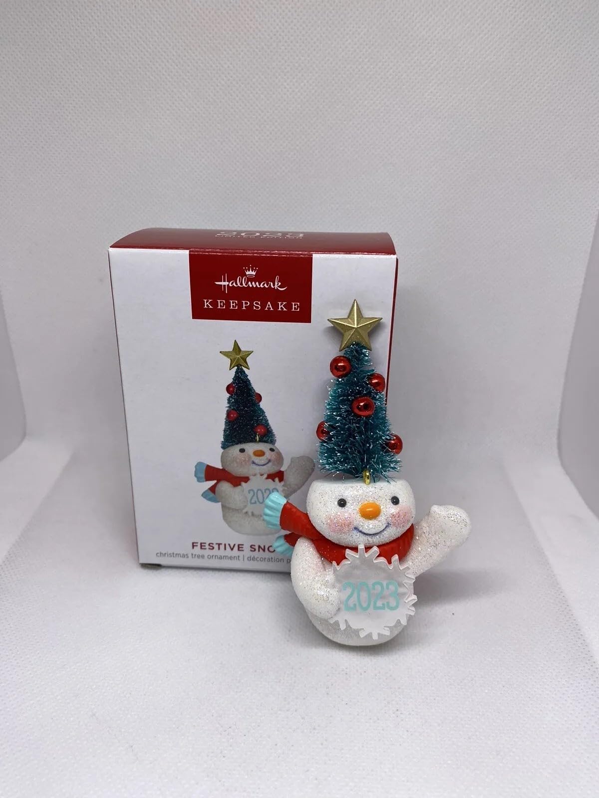 Hallmark Keepsake Christmas Ornament 2023 "FESTIVE SNOWMAN" Limited Edition VIP