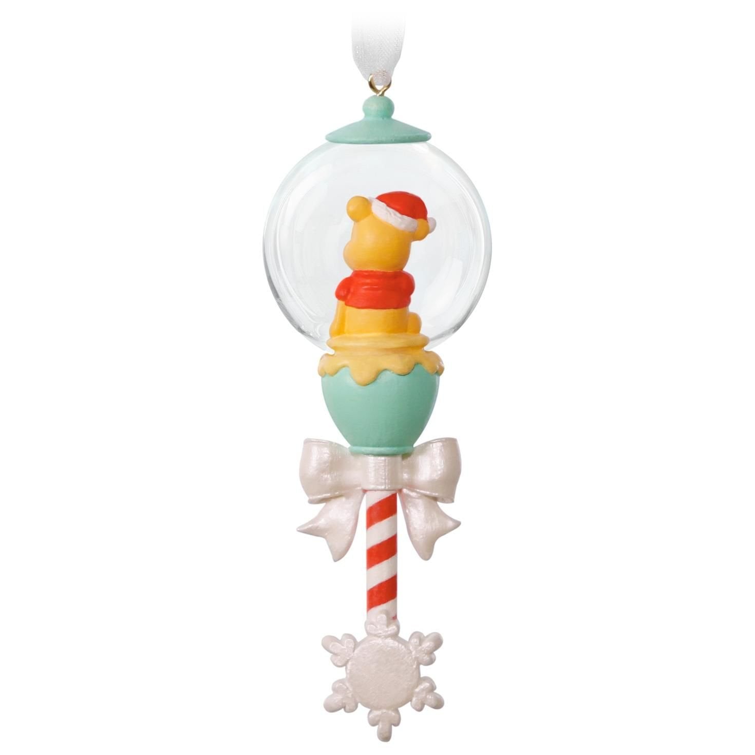 Hallmark Keepsake 2017 Disney Winnie the Pooh Baby's First Christmas Rattle Dated Christmas Ornament
