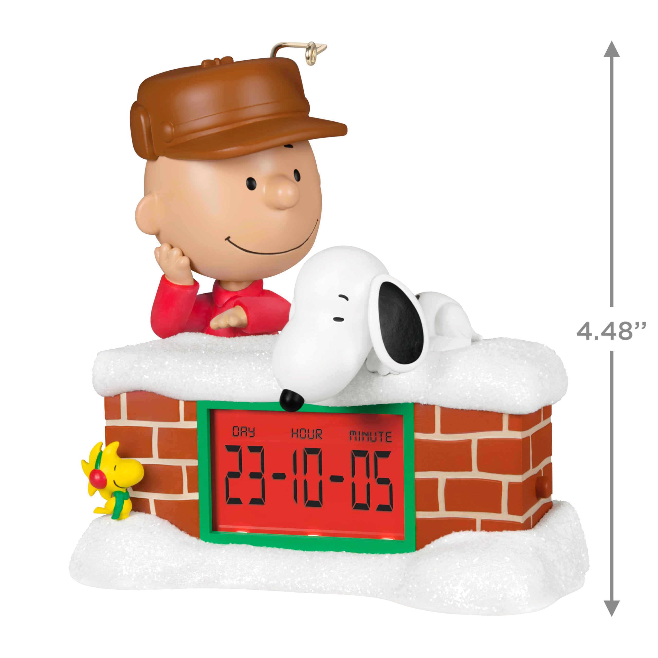 Hallmark Keepsake Christmas Ornament 2024, The Peanuts Gang Countdown to Christmas With Light, Gifts for Peanuts Fans