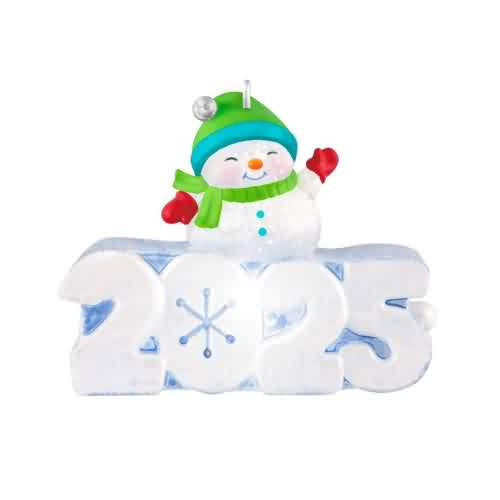 A Snowy 2025 Hallmark Christmas Ornament