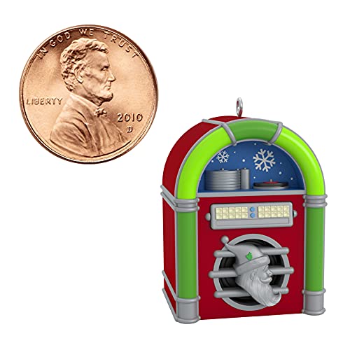 Hallmark Keepsake 1.24" Miniature Christmas Ornament 2021, Mini Junior Jukebox, Musical