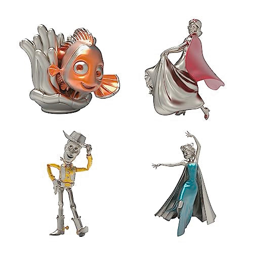 Hallmark Keepsake Christmas Ornaments 2023, Disney 100 Years of Wonder Pixar and Princesses, Set of 4