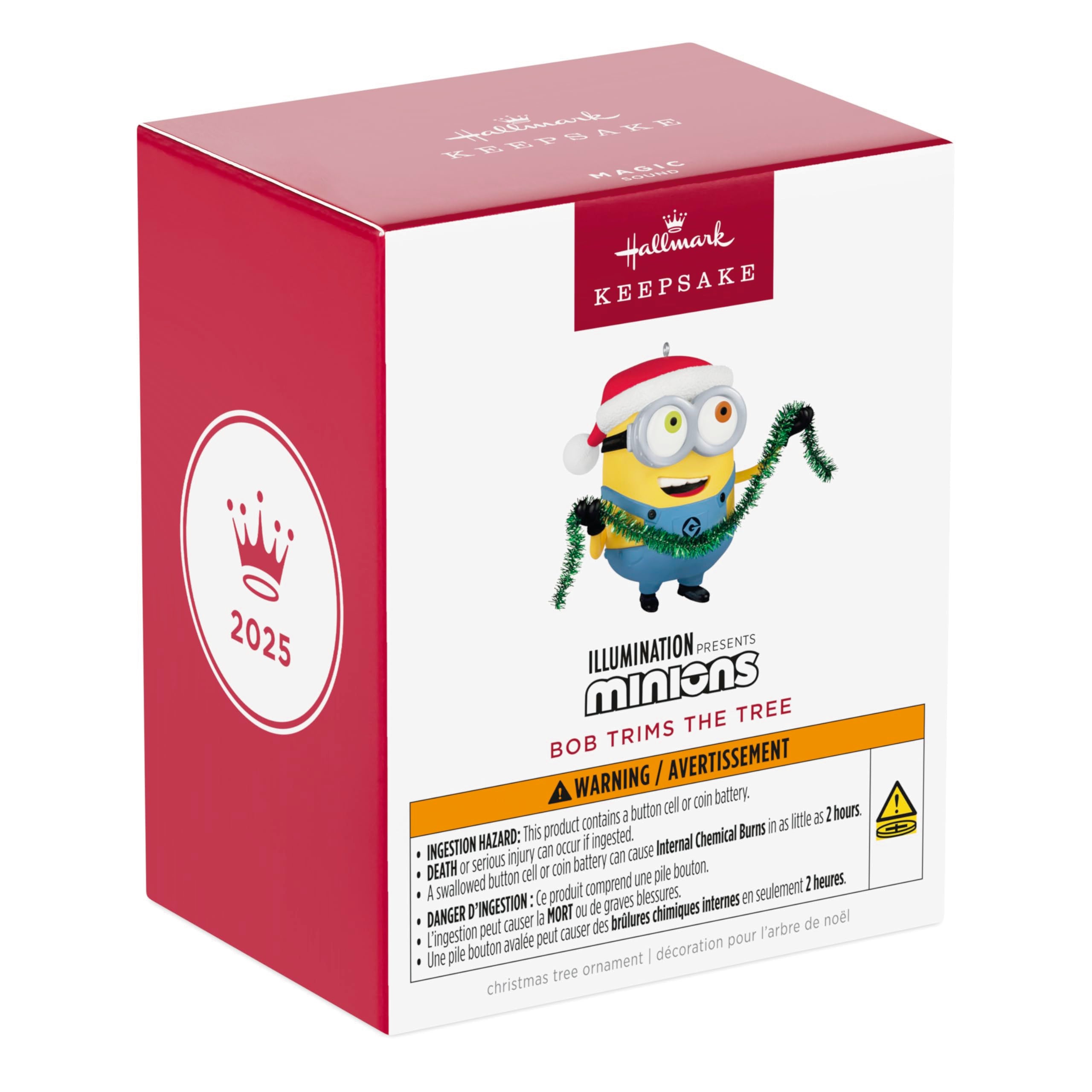 Bob Trims the Tree, Minions Illumination 2025 Hallmark Keepsake Christmas Ornament