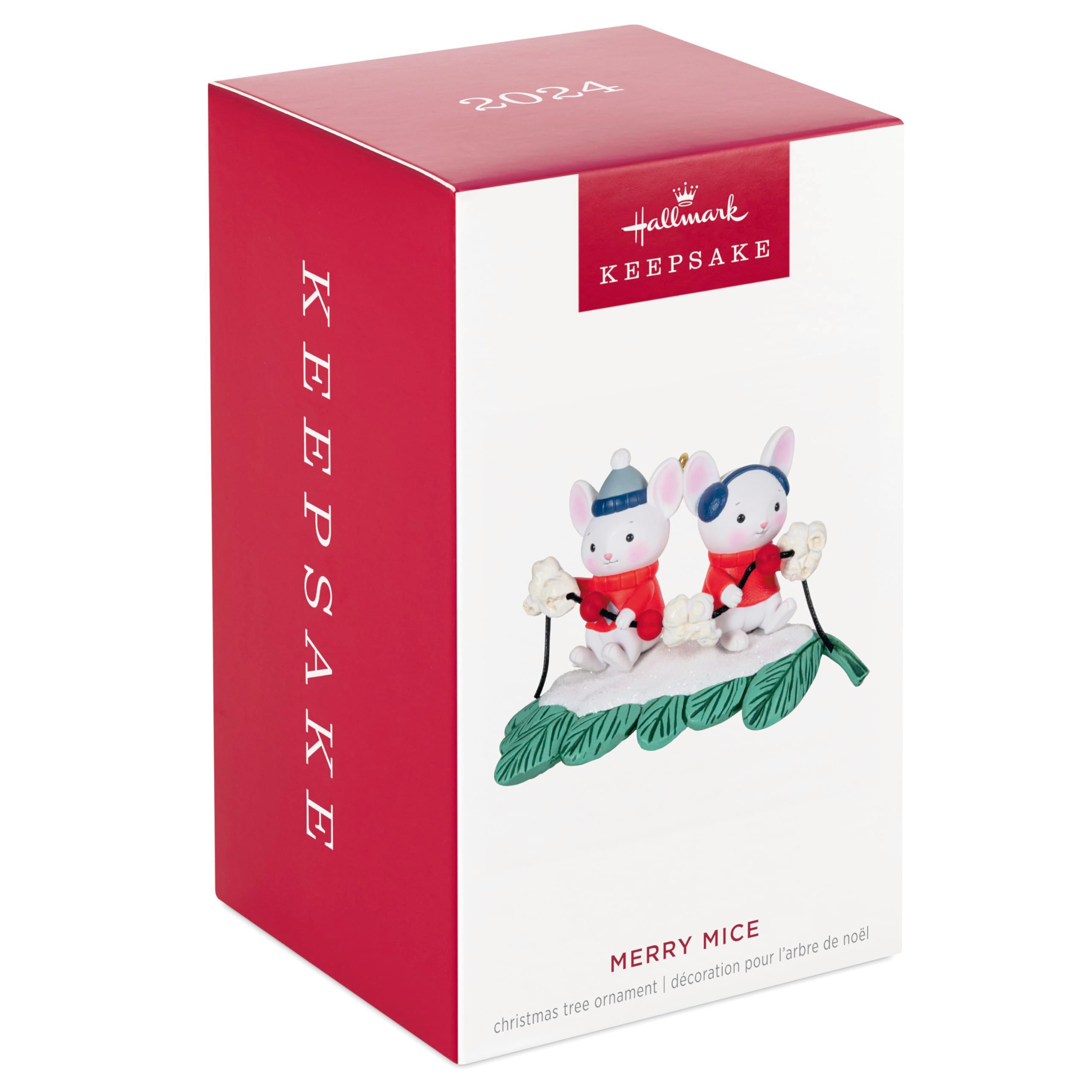 Hallmark Keepsake Christmas Ornament 2024, Merry Mice With Popcorn Garland, Family Gifts