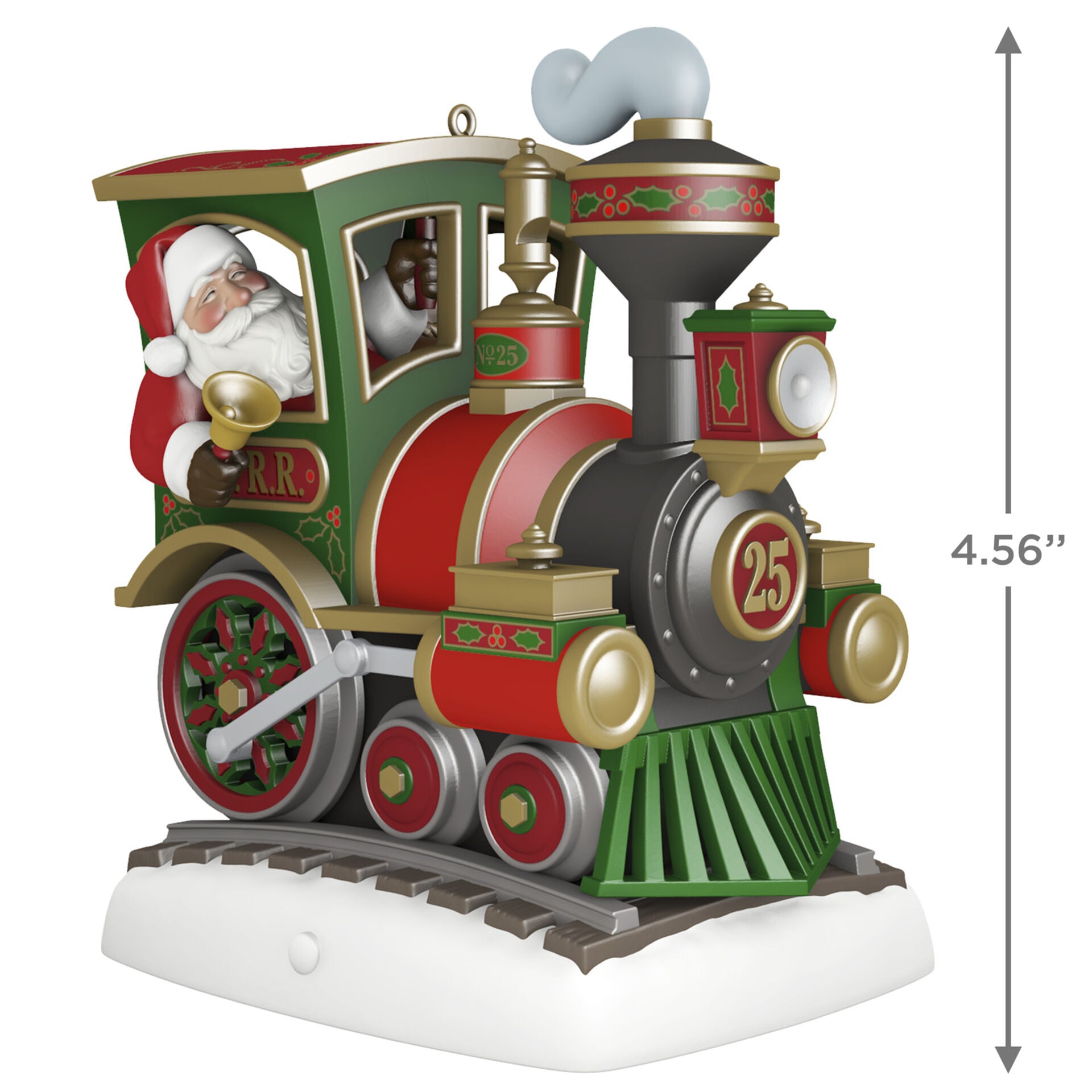 Hallmark Keepsake 2021 "ALL ABOARD!" MAGIC Light, Sound, Motion.  "Here Comes Santa Claus".