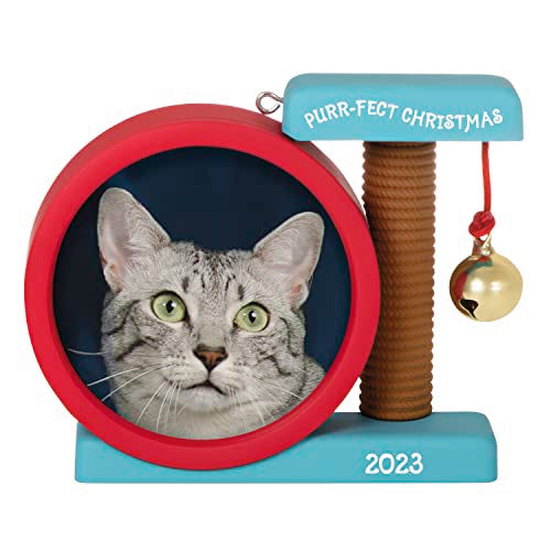 Hallmark Keepsake Christmas Ornament 2023, Purr-fect Christmas Photo Frame