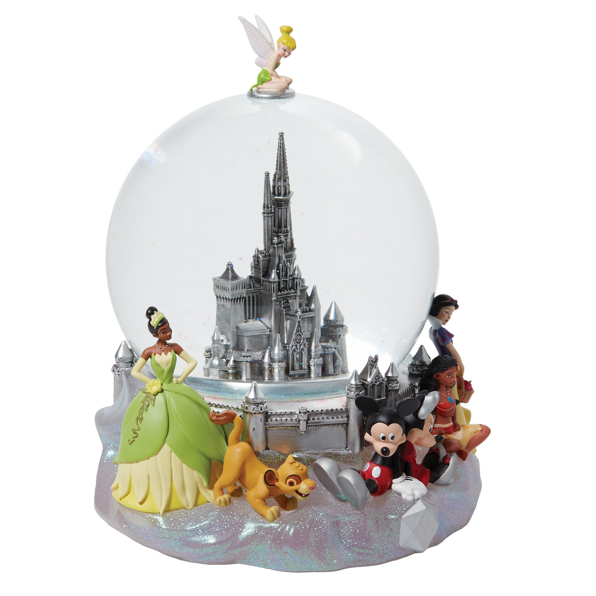 Enesco Disney Showcase 100 Years of Wonder Castle Limited Edition Water Globe Waterball, 8.87 Inch, Multicolor