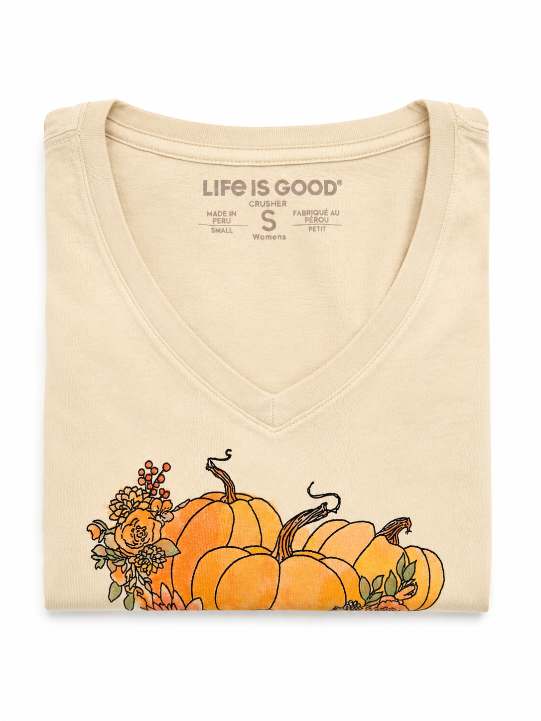 Pumpkin Patch Women's Crusher Life is Good Halloween T-Shirt