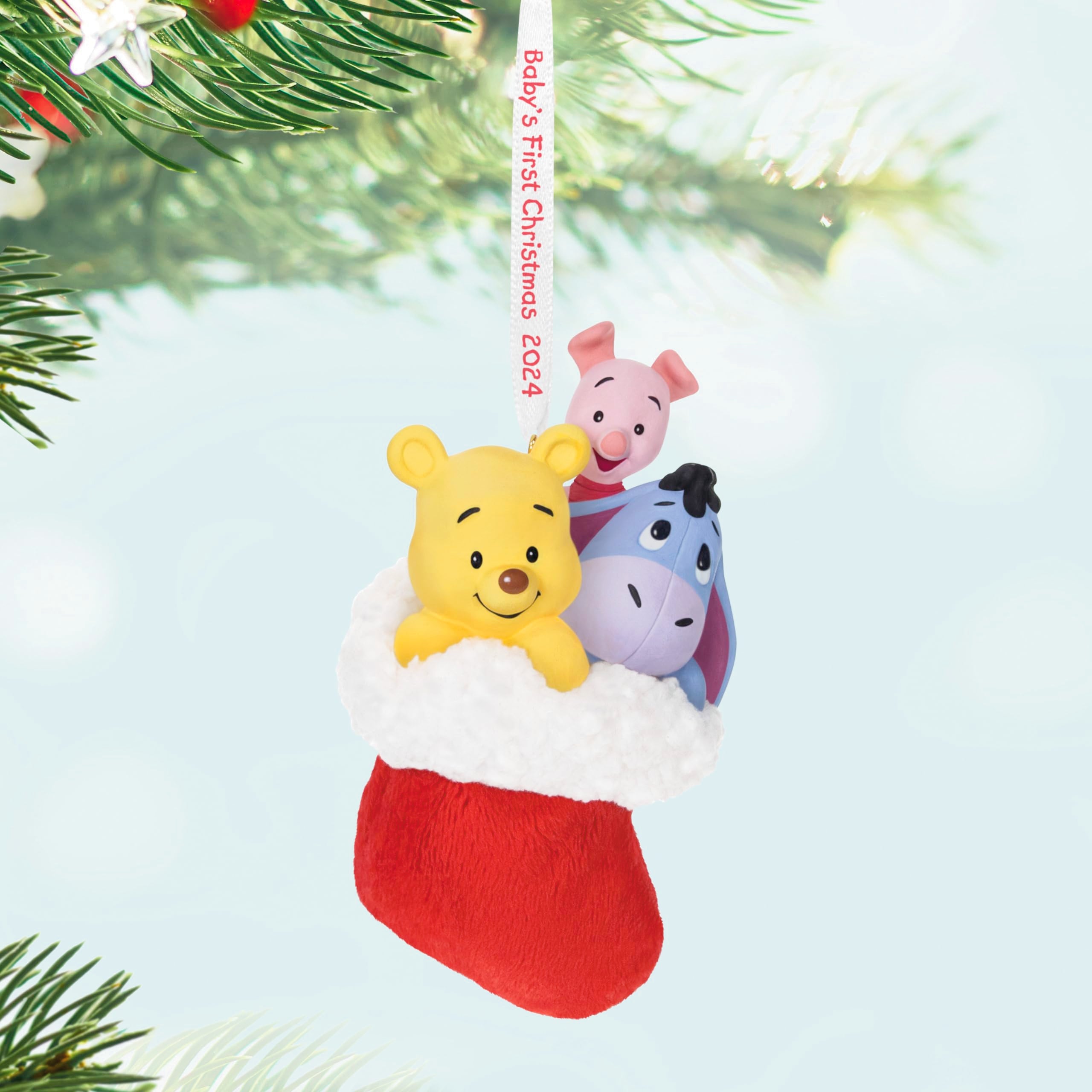 Hallmark Keepsake Christmas Ornament 2024, Disney Winnie the Pooh A Snuggly First Christmas 2024