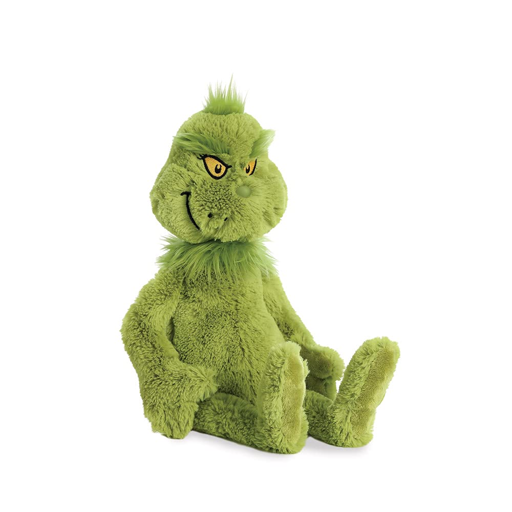 Aurora® Whimsical Dr. Seuss™ Grinch Stuffed Animal - Magical Storytelling - Officially Licensed - Green 16 Inches