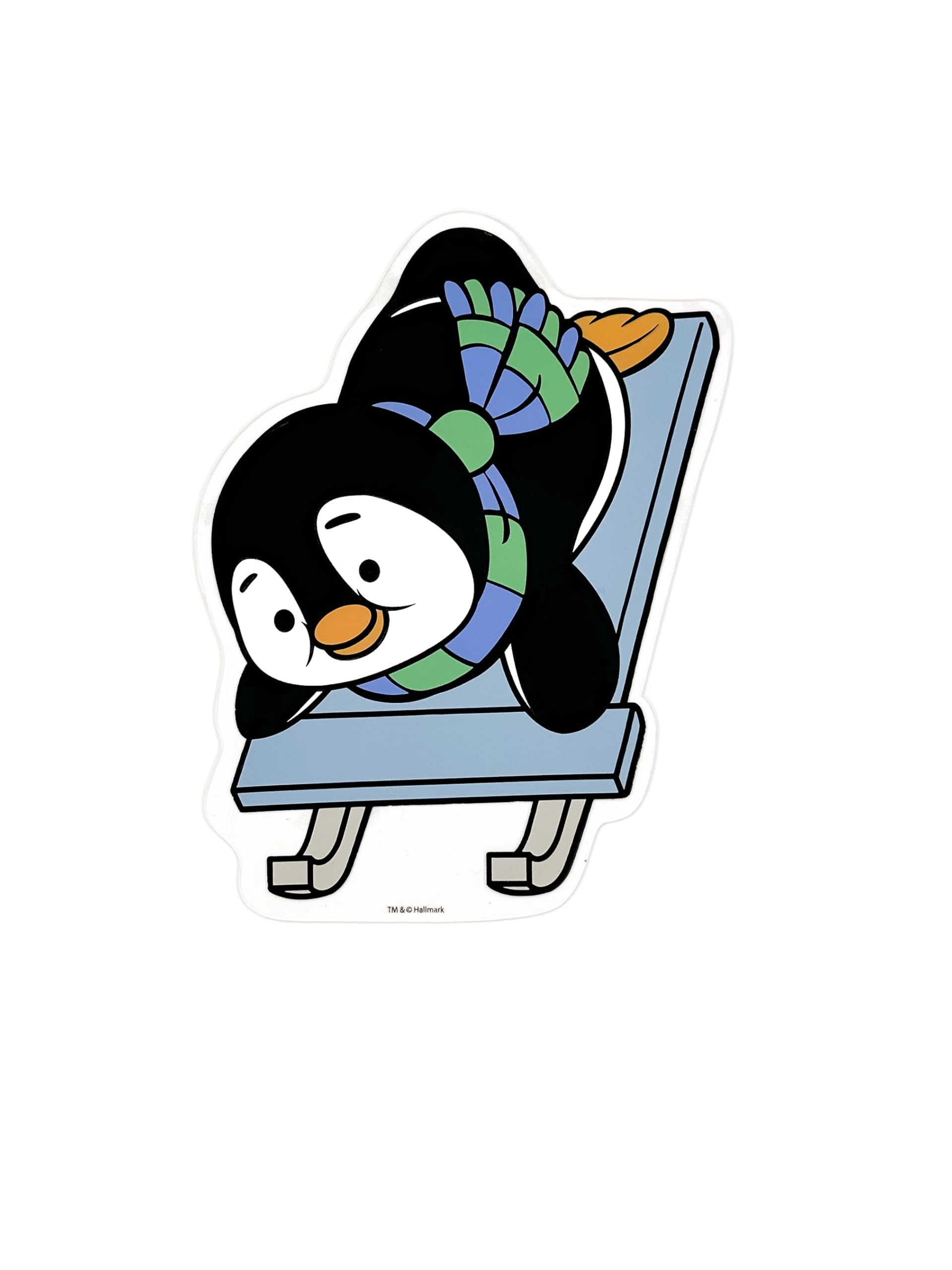 Hallmark Keepsake Playful Penguins Reusable Gel Window Clings Set of 6