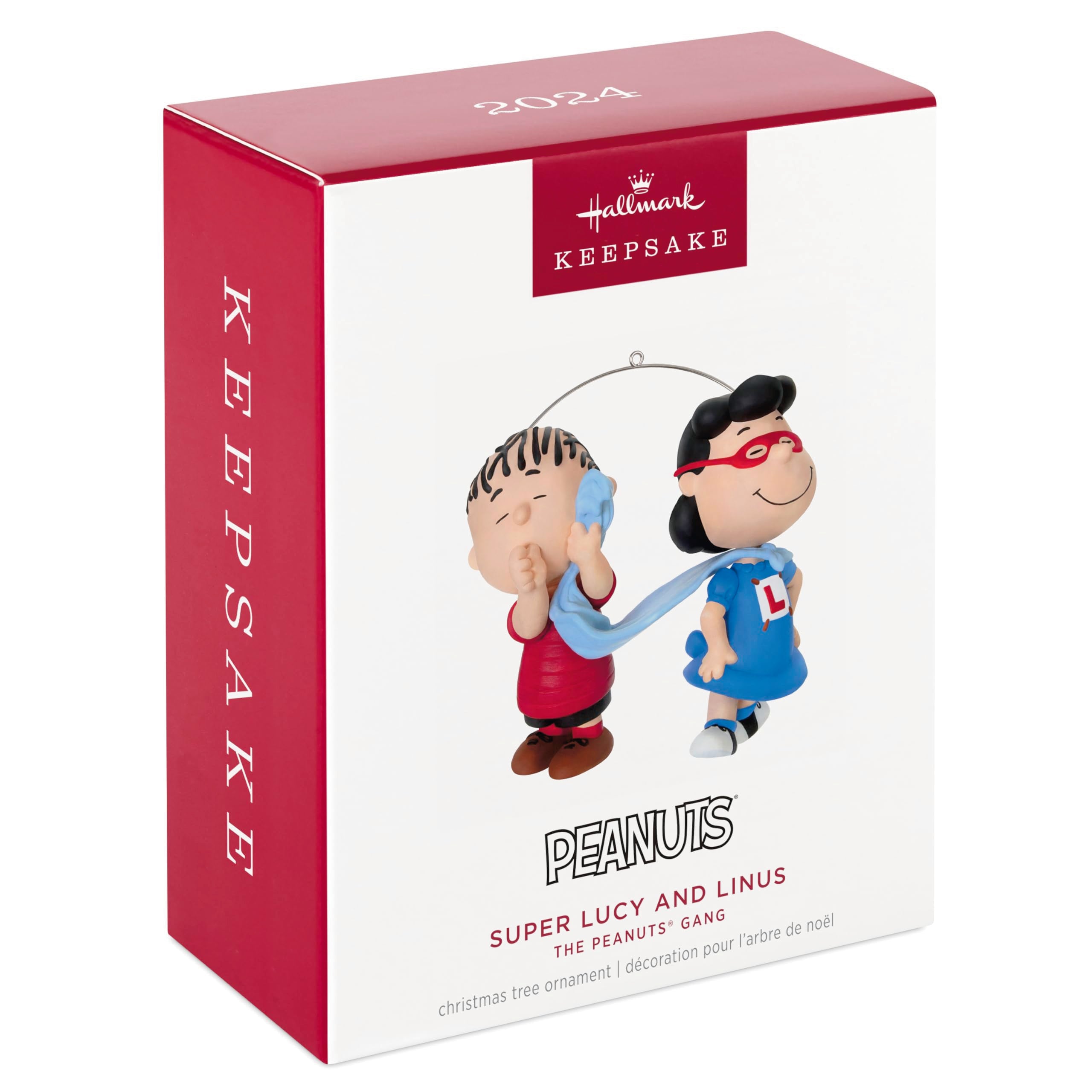 Hallmark Keepsake Christmas Ornament 2024, The Peanuts Gang Super Lucy and Linus, Gifts for Peanuts Fans