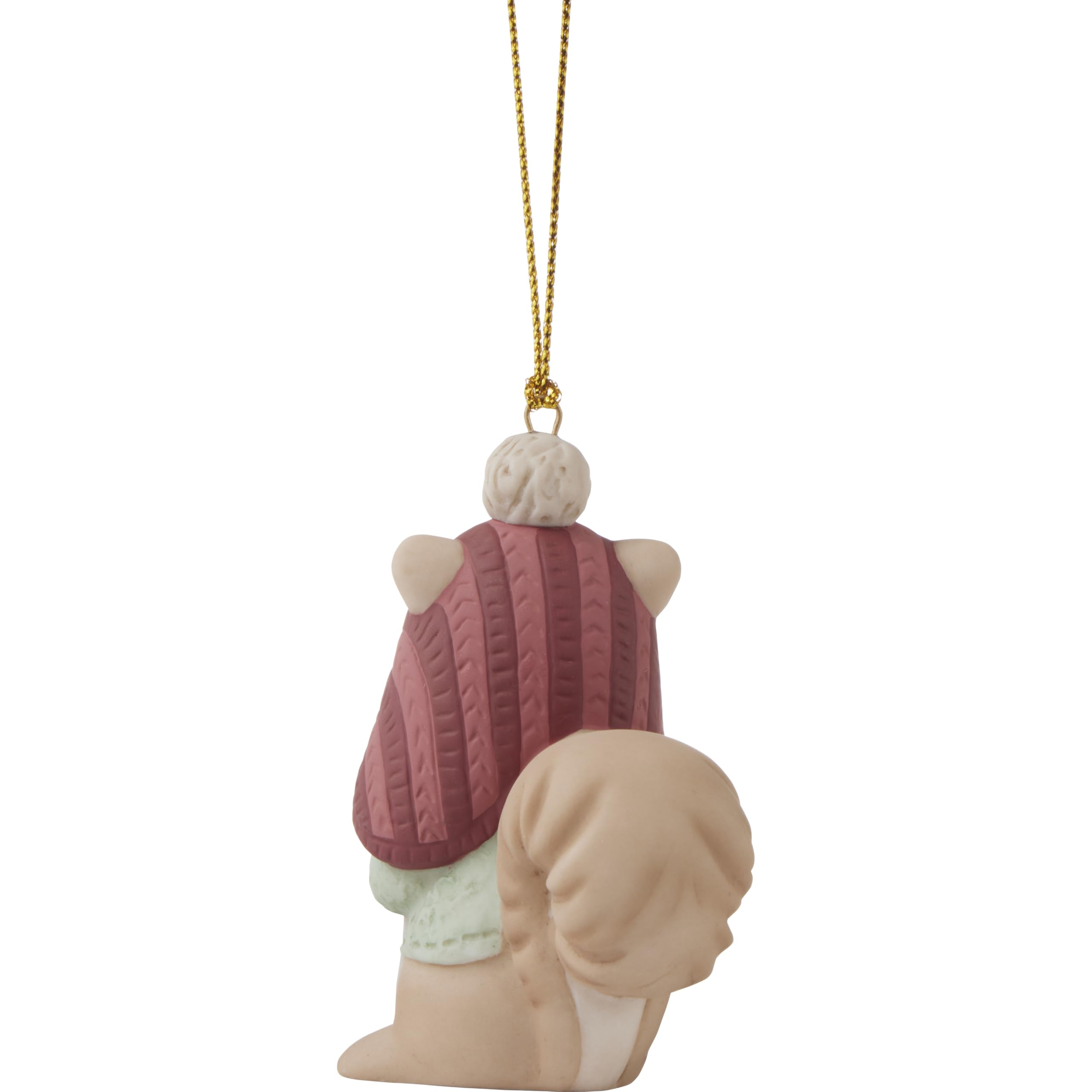 Precious Moments Squirrel Ornament | Have You Been Nutty Or Nice? Dated 2024 Animal Bisque Porcelain Ornament | Whimsical Christmas Décor & Gifts