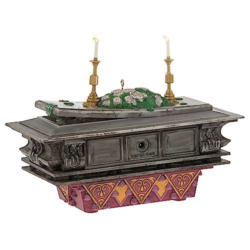 Hallmark Keepsake Christmas Ornament 2023, Disney The Haunted Mansion Collection The Coffin in The Conservatory with Light and Sound, Gifts for Disney Fans