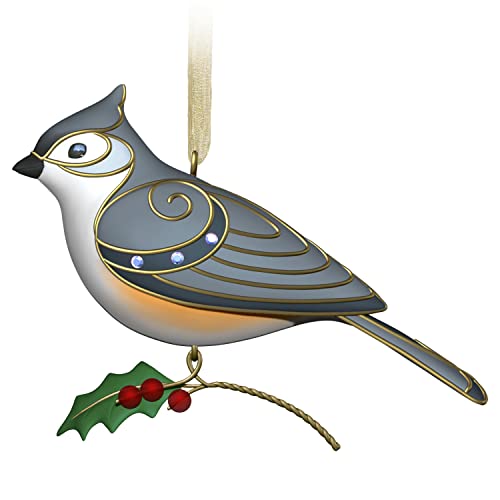 Hallmark Keepsake Christmas Ornament,Plastic, 2022, The Beauty of Birds, Tufted Titmouse