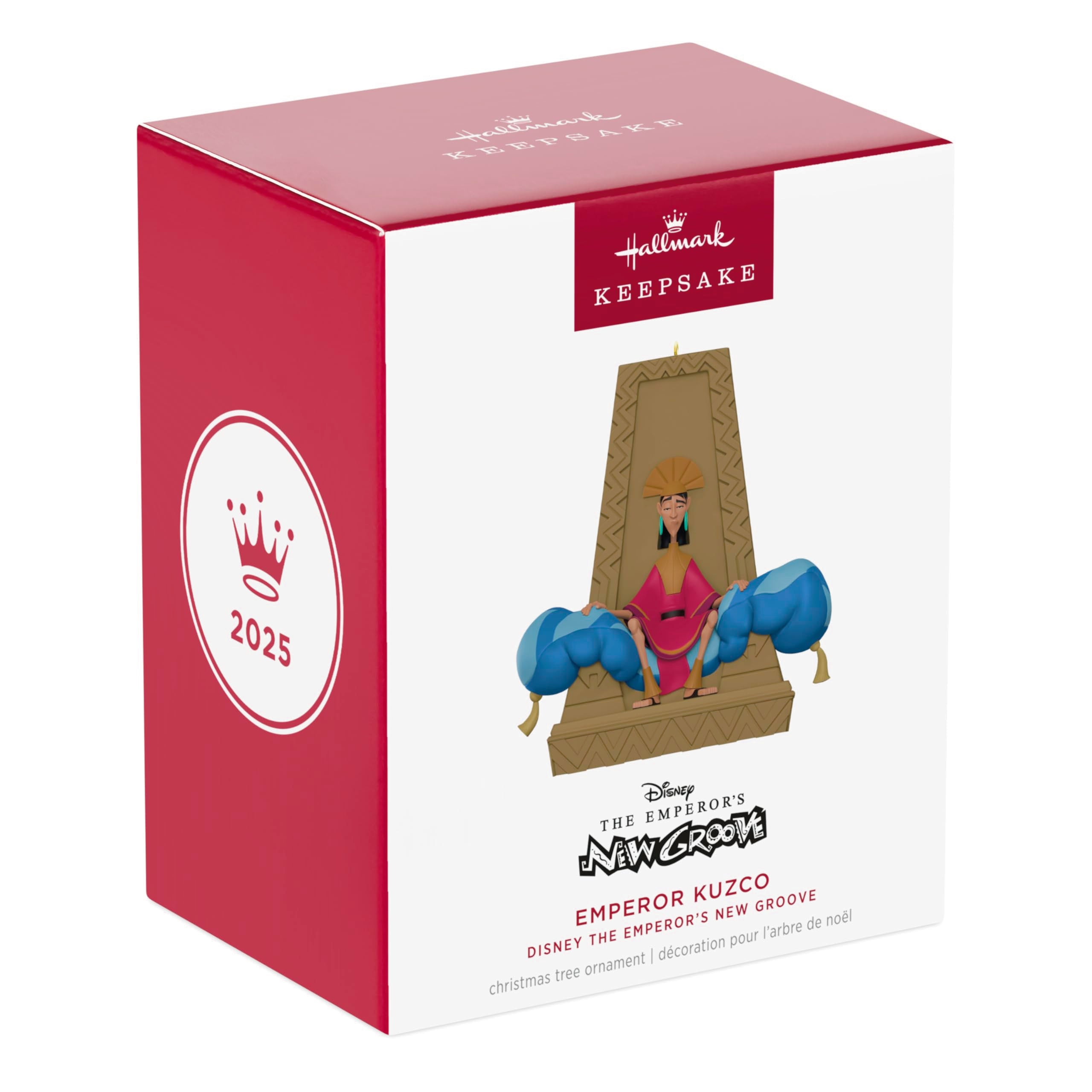 Emperor Kuzco, Disney the Emperors New Groove, 2025 Hallmark Keepsake Christmas Ornament