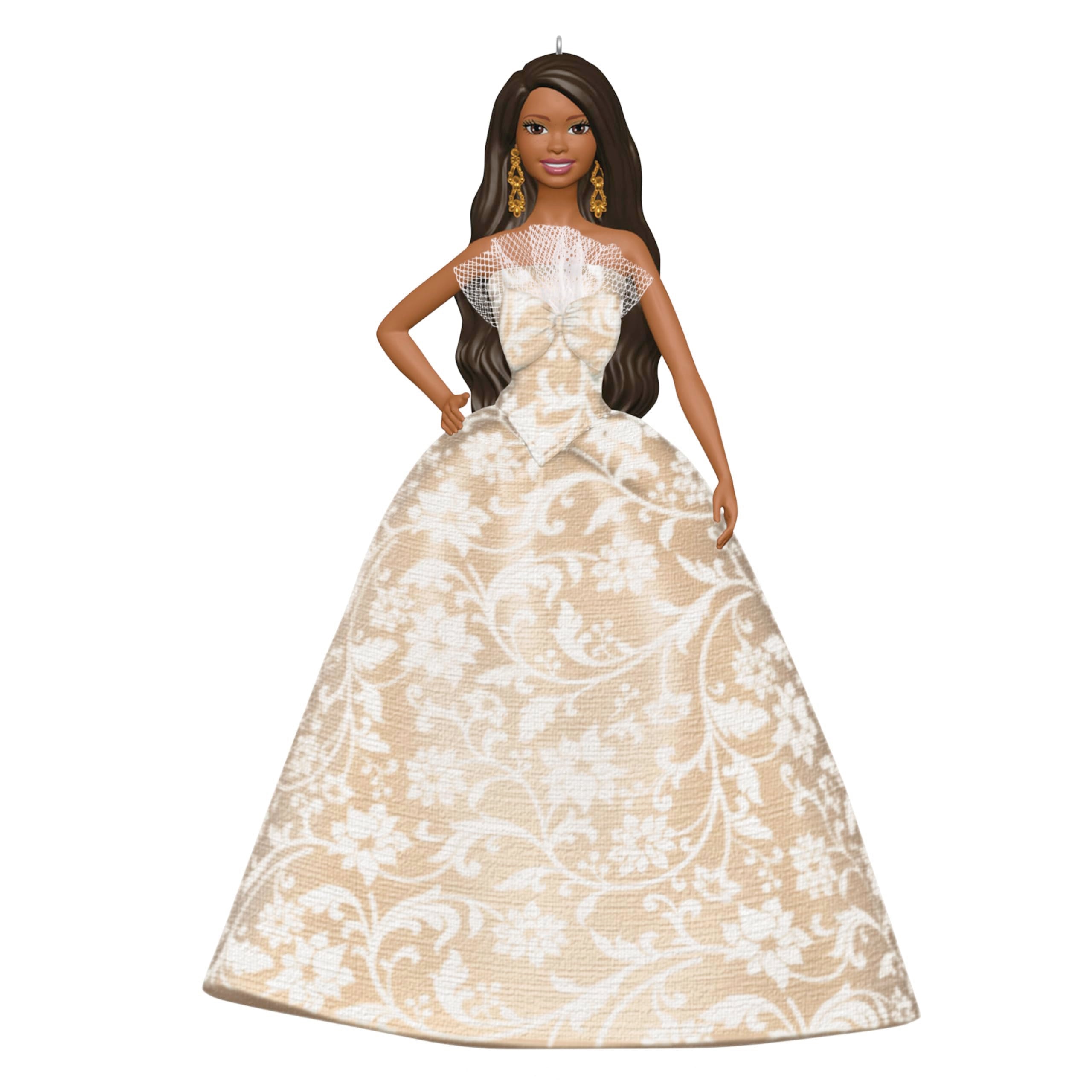 Holiday Barbie Ornament, Inspired by the 2025 Holiday Barbie Doll, 2025 Hallmark Keepsake Christmas Ornament