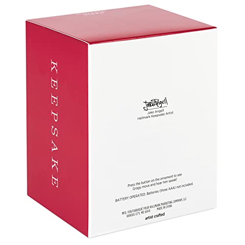 Hallmark Keepsake Christmas Ornament, Star Wars: The Mandalorian Grogu Greetings, Sound and Motion