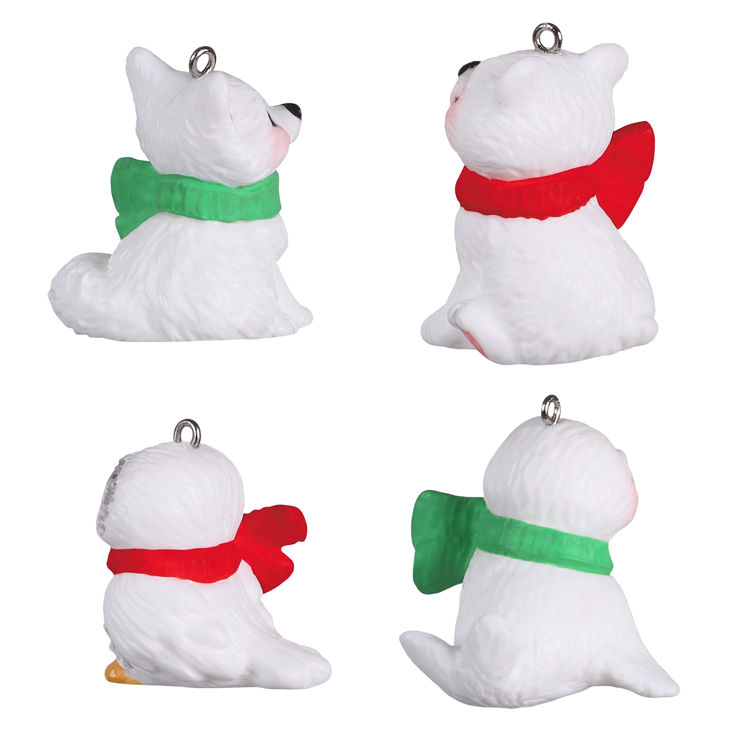 Hallmark Keepsake Miniature Christmas Ornament 2022, Snow Buddies, Mini Set of 4