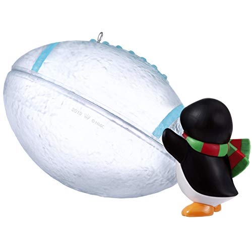 Hallmark Keepsake Christmas 2019 Year Dated Football Star Penguin DIY Personalized Ornament