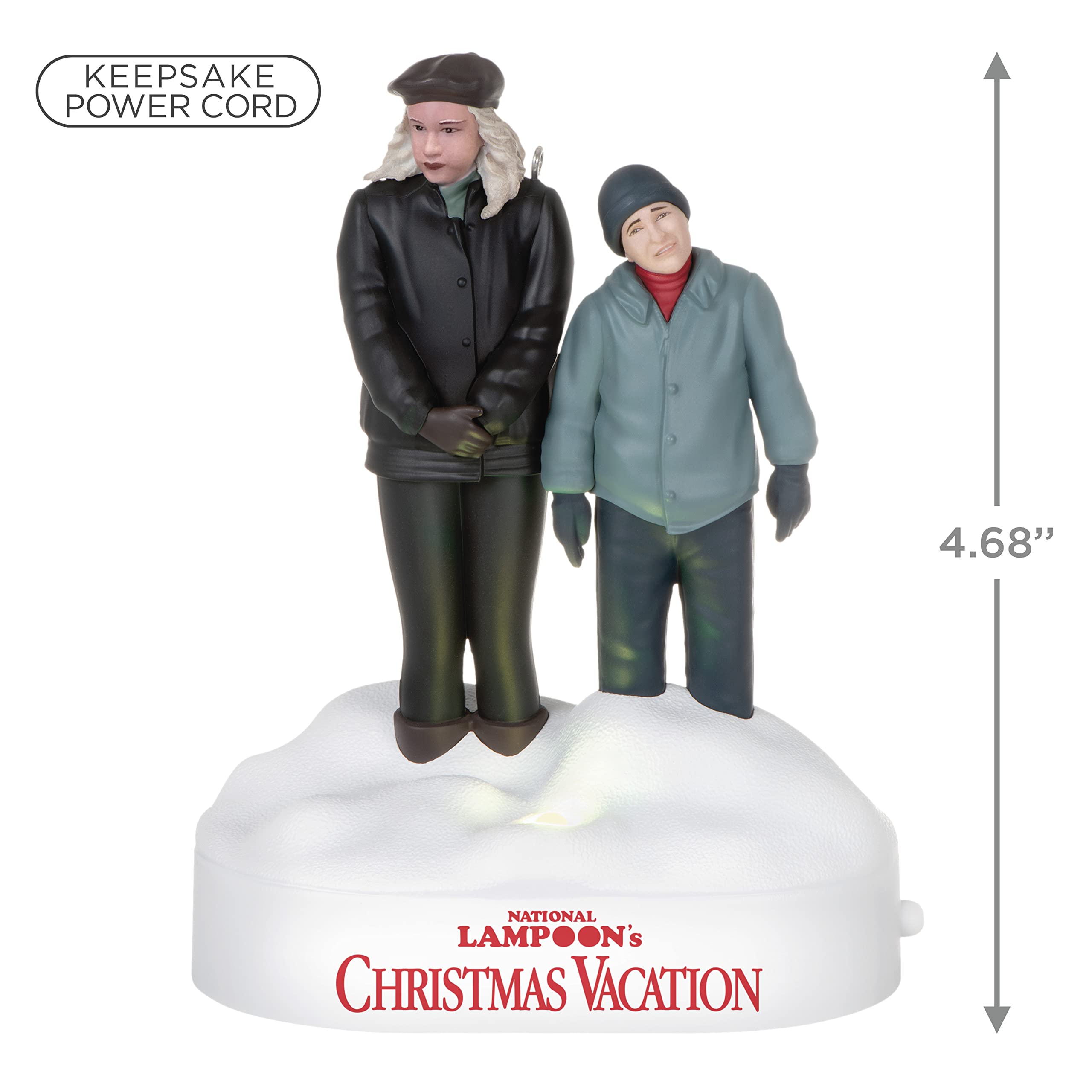 Hallmark Keepsake Christmas Ornament, Plastic,2022, National Lampoon's Christmas Vacation Collection Audrey and Russ Griswold, Light and Sound