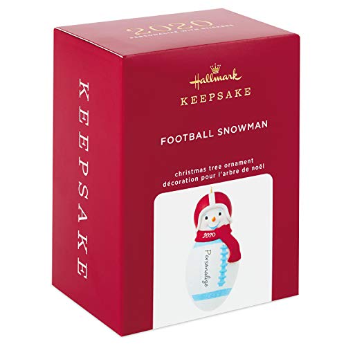 Hallmark Keepsake Christmas Ornament 2020 Year-Dated, Football Snowman, DIY Personalized