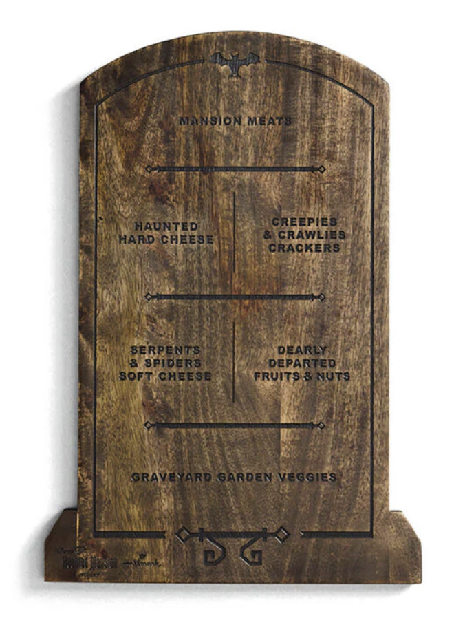 The Haunted Mansion Gravestone Charcuterie Board, Disney Hallmark