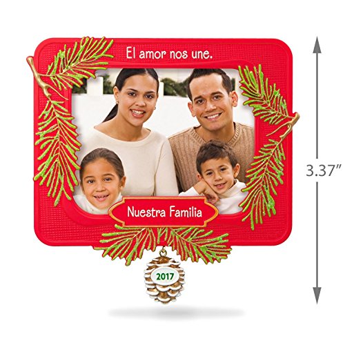 Hallmark Keepsake 2017 Nuestra Familia Picture Frame Dated Christmas Ornament