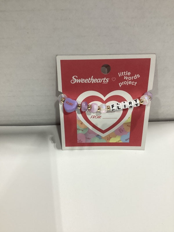 Little Words Project Sweetheart Bracelet, Flirt, Valentines Gift