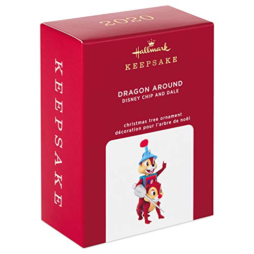 Hallmark Keepsake Christmas Ornament 2020, Disney Chip and Dale Dragon Around