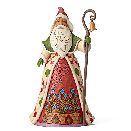 Heartwood Creek Jim Shore Yes He Knows Santa Claus with Cane Christmas Figurine 4053709 HWC New