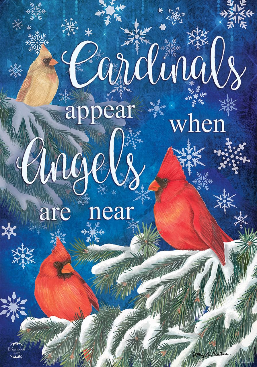 Briarwood Lane 12.5" x 18" Premium "Cardinals Appear When Angels Are Near" Garden Flag